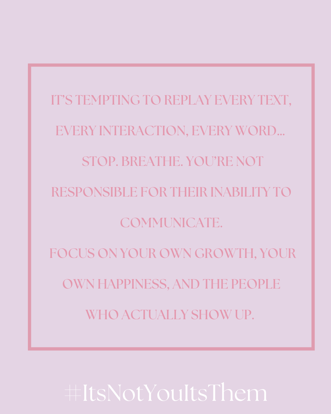 Stop Replaying the Ghosting